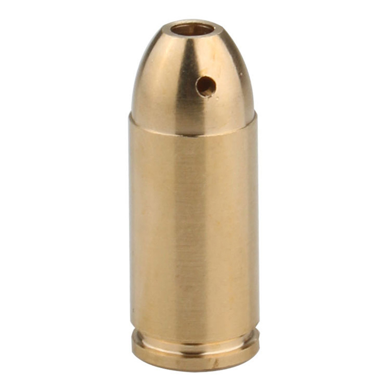 Деактивирана касета за видување месинг 45 ACP со ласер