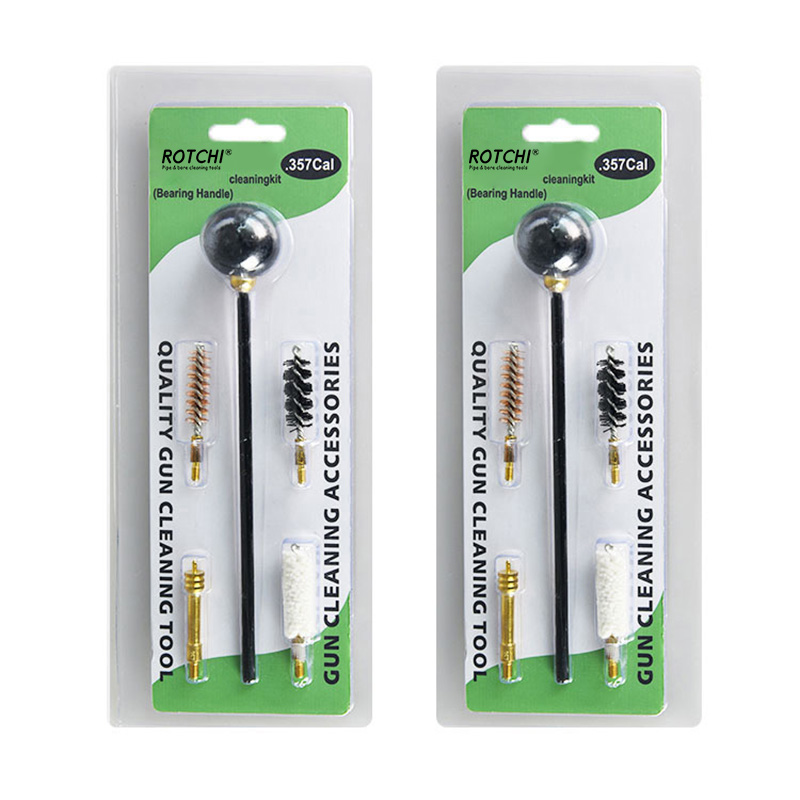 Комплет за чистење пиштоли со рачка со топче за пиштоли или пиштоли