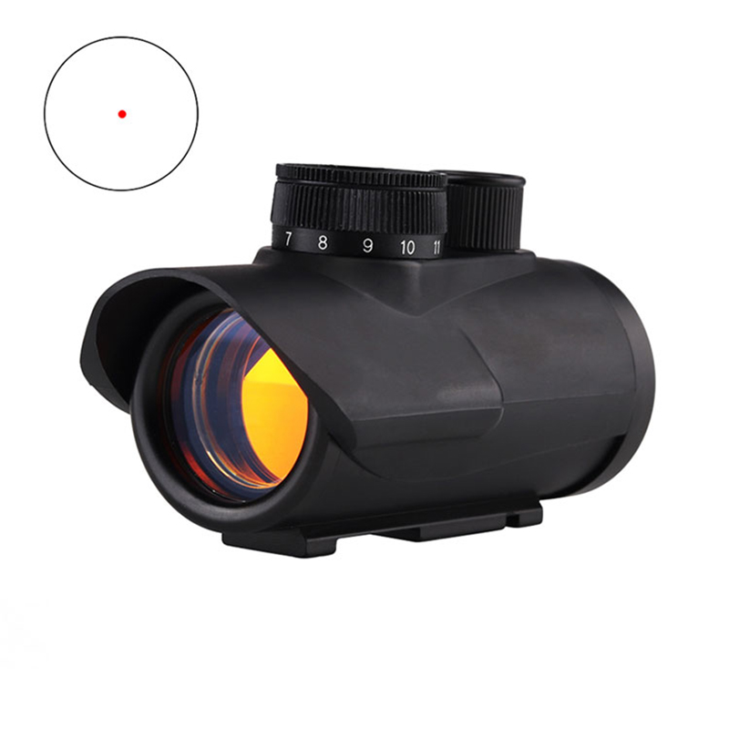 Тактички ловечки 1x30 холографски нишан RGB-точки со 11/20mm Picatinny Weaver Rail Mount